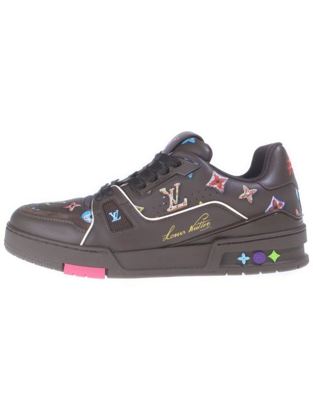 Louis Vuitton LV Trainer Sneaker Monogram Donut LV Low-Cut Sneakers Leather